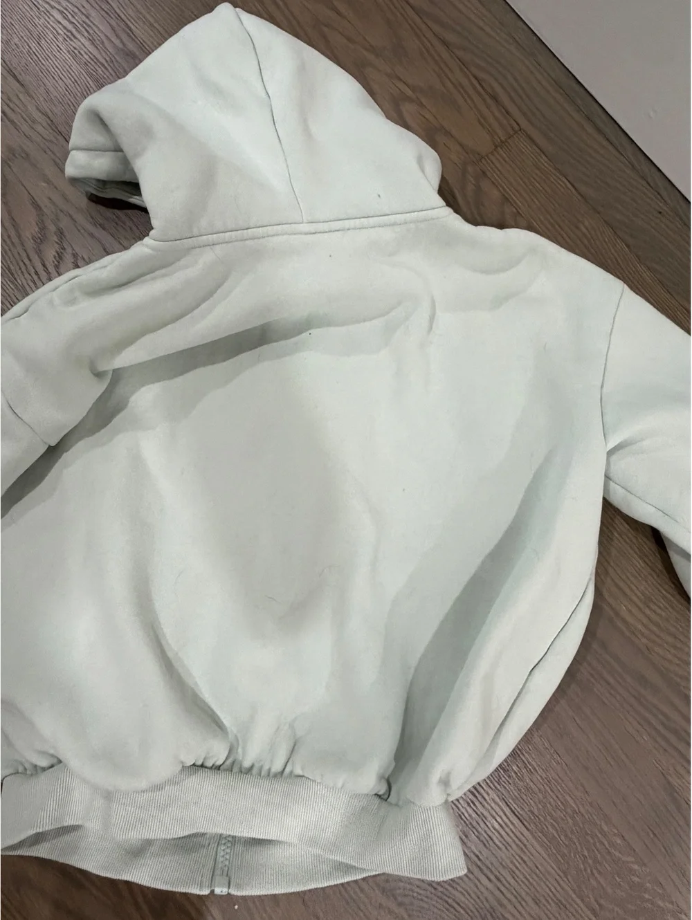 Comfrt Kids XL Full Zip Hoodie Light Sage Green — Fits Women’s XS